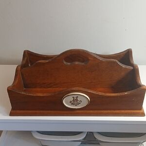 Elegant Wooden Bath Organizer